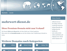 Tablet Screenshot of mehrwert-dienst.de